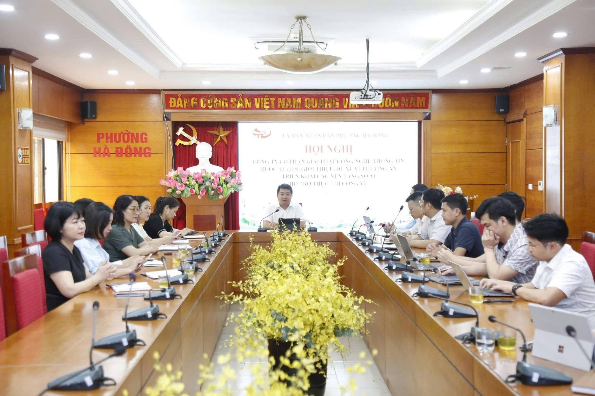 Hội nghị triển khai giải pháp AI tại phường Hà Đông