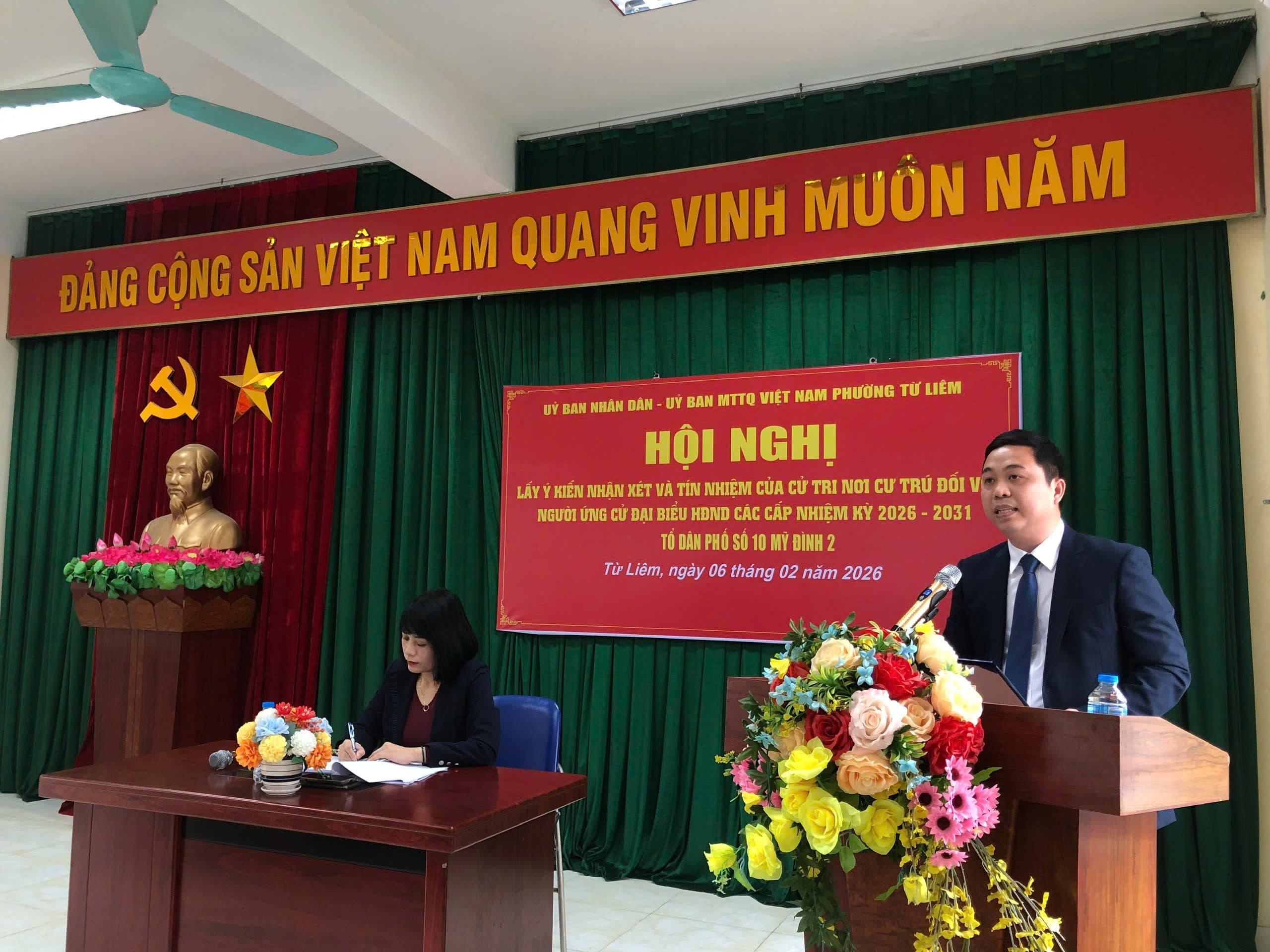 Phát biểu trình bày Chương trình Hành động tại Hội nghị lấy ý kiến cử tri